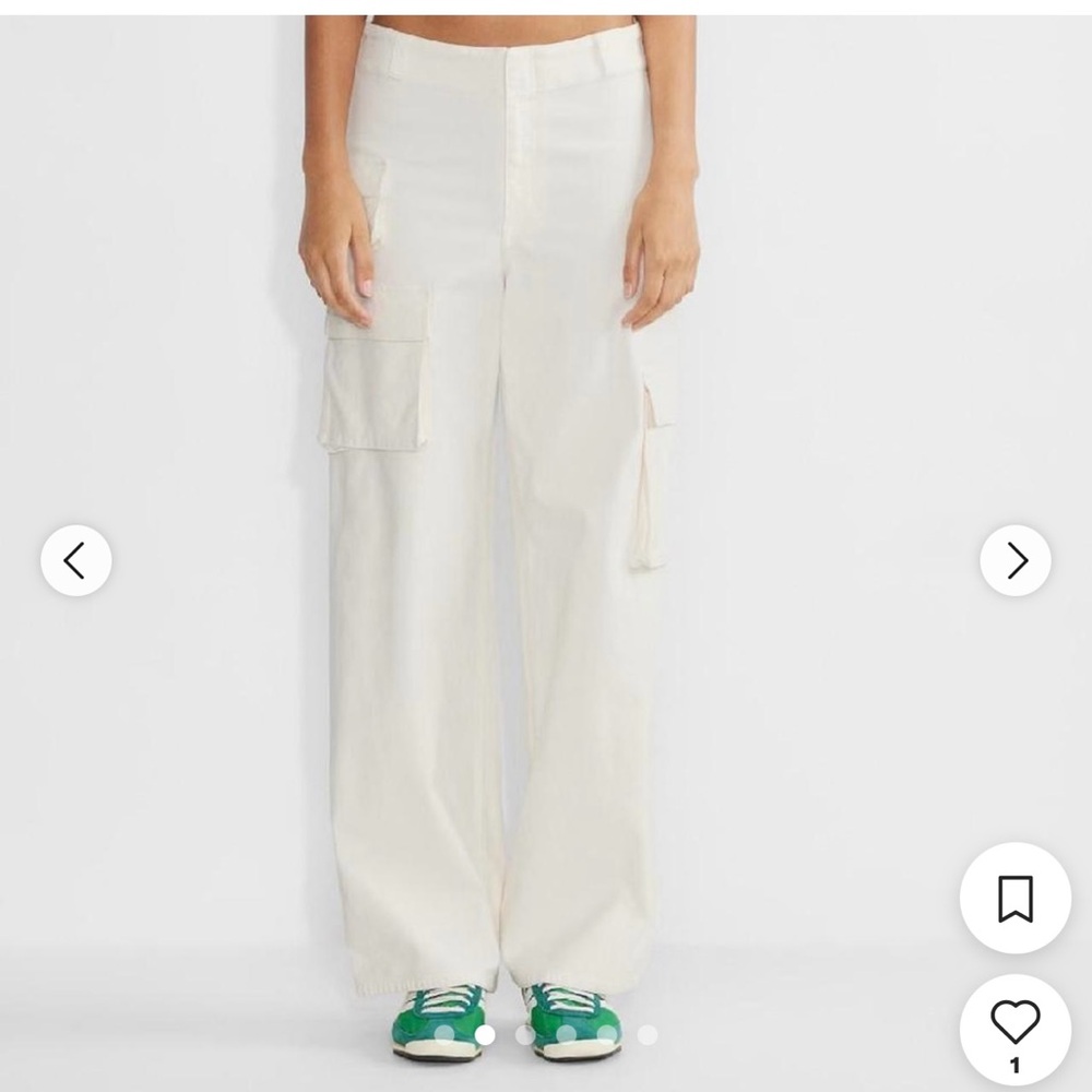 Cream Cargo Pants